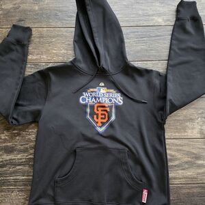#552 San Francisco Giants World Series Majestic Black Performance Hoodie